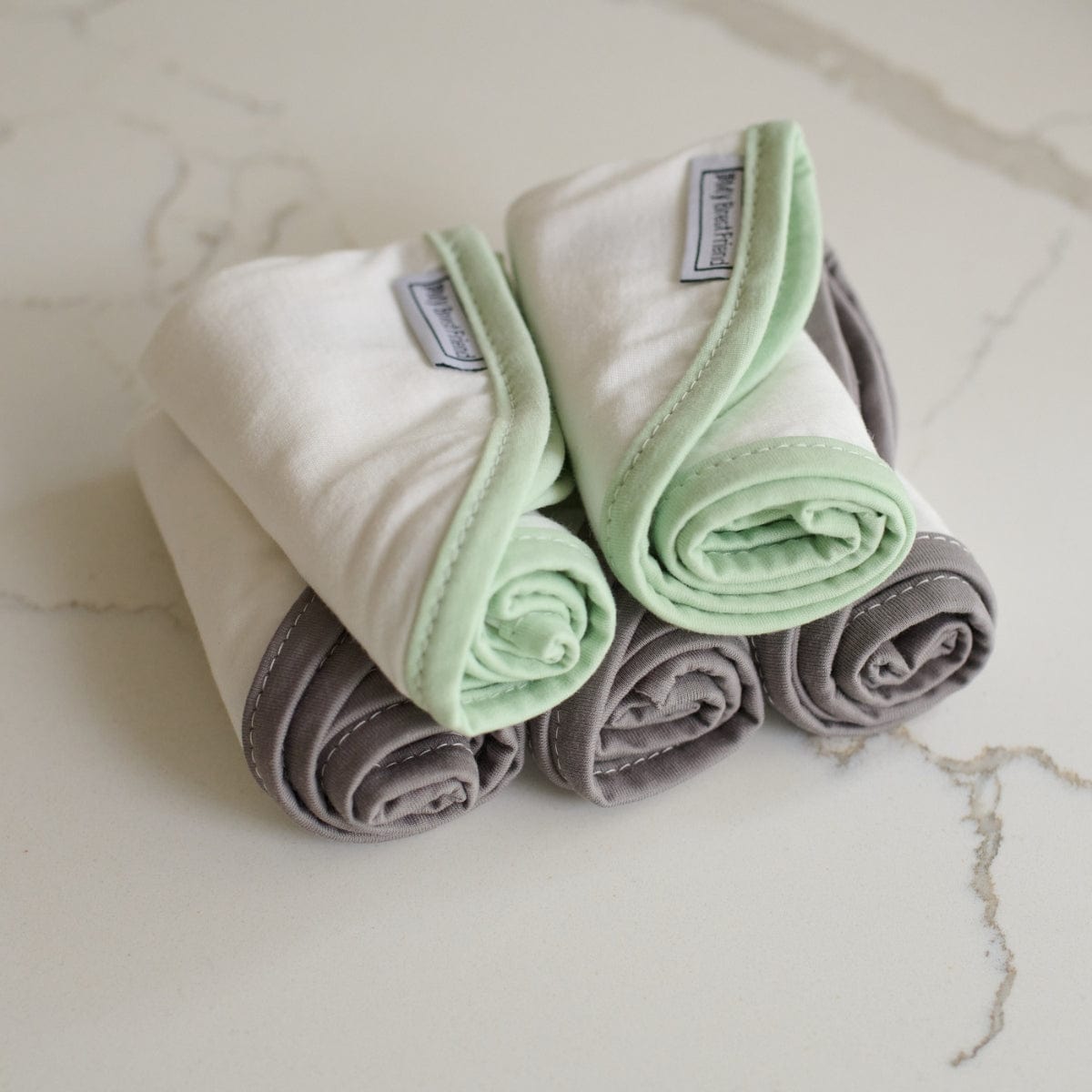 Breathable 100% Organic Cotton Burp Cloth 5 Pack