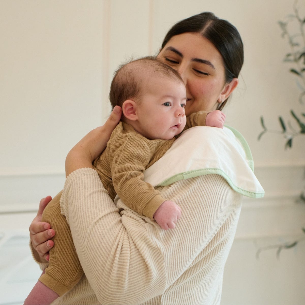 Breathable 100% Organic Cotton Burp Cloth 5 Pack