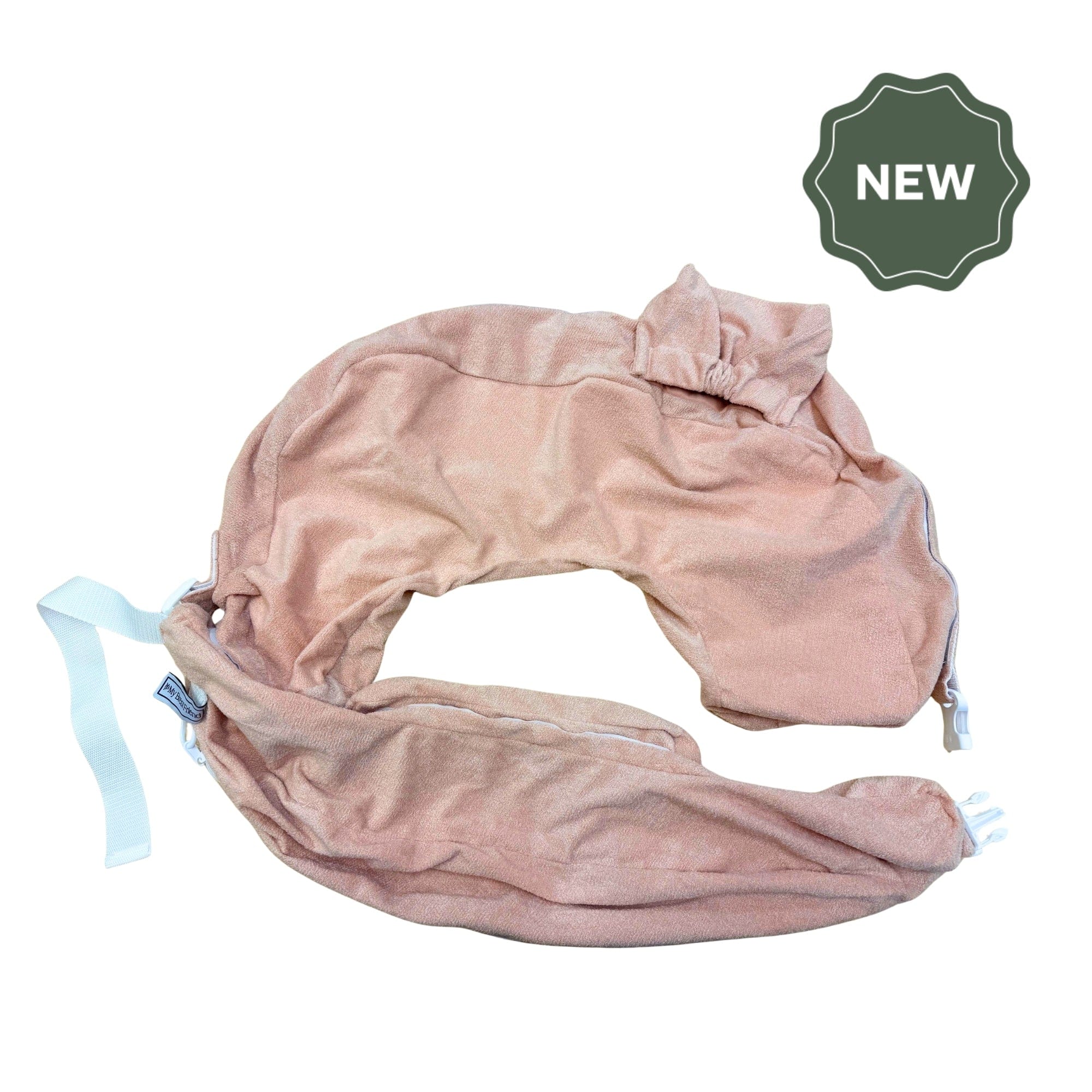 New & Improved Twin & Plus Nursing Pillow Slipcover with Integrated Waterproof Liner